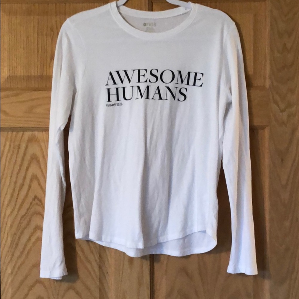 MUST GO ASAP - Figs white long sleeve tee